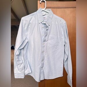 Men's Light Blue B/D Shirt, Small, Buck Mason.